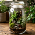 1500 ml terrarium glass jar with lid