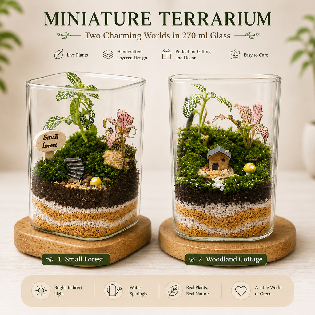 Miniature Live Terrariums