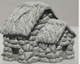 Stone Deco Miniature double hut