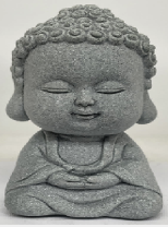 Stone Deco Miniature Buddha Meditating