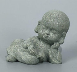 Stone Deco Miniature Buddha Reclining