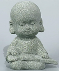 Stone Deco Miniature Buddha Meditating