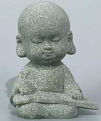 Stone Deco Miniature Buddha Meditating