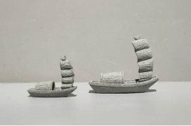 Stone Deco Miniature Boat