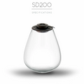 SD 200 Teardrop Glass Terrarium Jar