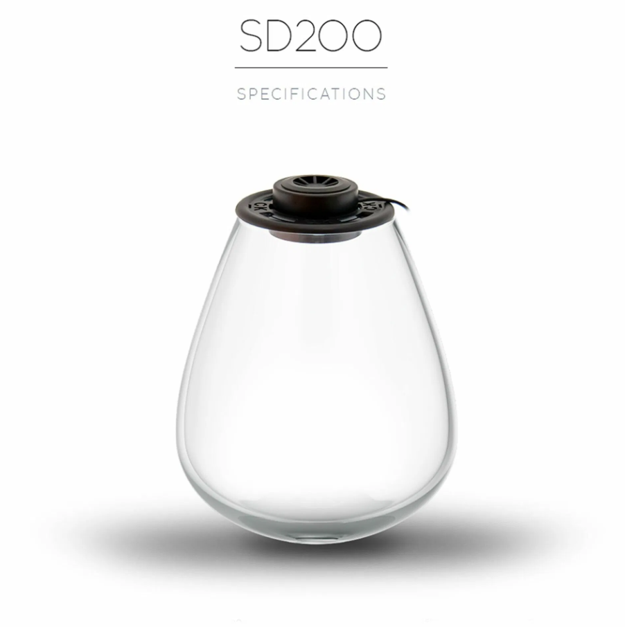 SD 200 Teardrop Glass Terrarium Jar