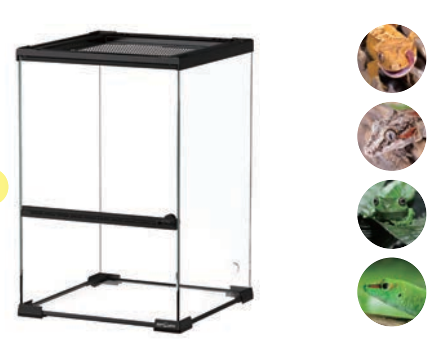 ReptiZoo Ultra Clear Paludarium & Terrarium Tank 30 × 30 × 45 cm (PHK02S)