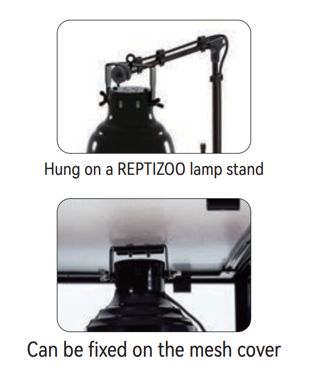 ReptiZoo Angle Adjustable Dome Lamp Fixture RL15D | Ceramic Socket