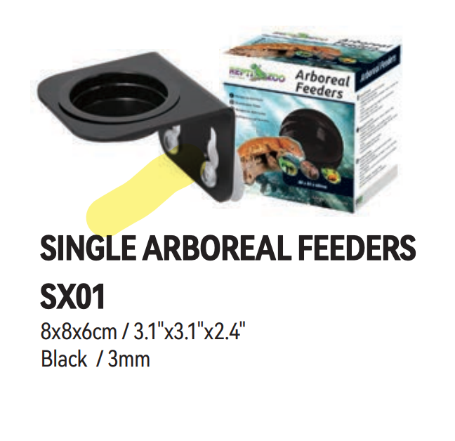 ReptiZoo SX01 Single Arboreal Feeder | Fixes on Side Walls