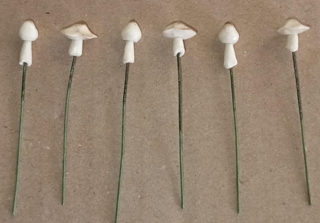 Mushroom (White on Pin)