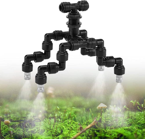 Four head misting nozzle