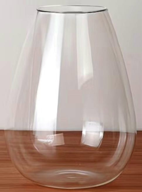 Tear drop shape Glass Terrarium Jar