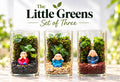 The Three Little Monks™ – Set of 3 Mini Terrariums | Joy, Peace & Contentment