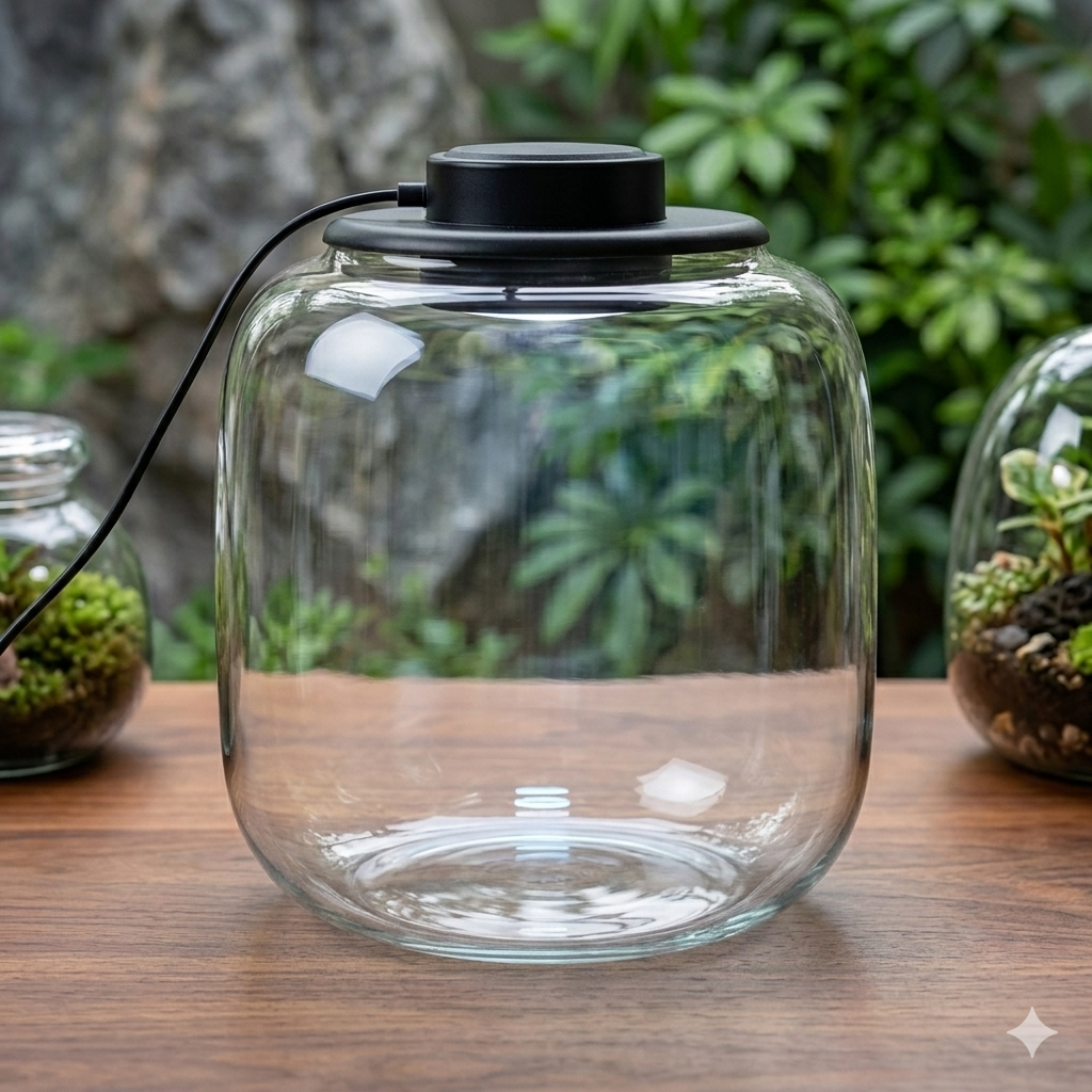 Terrarium Jar with fan and light